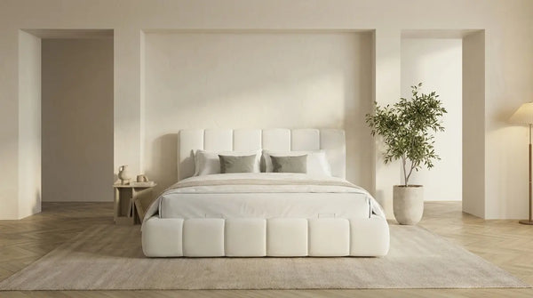 Lit coffre BUBBLE LUNY - TRUST INDUSTRIE - Blanc - 140 x 190 cm - 160 x 200 cm - 180 x 200 cm - 
Sans matelas - Milan - Singapour - Dubai