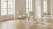 Lot de 2 chaises AVA en tissu velours et pieds en acier - TRUST INDUSTRIE - 