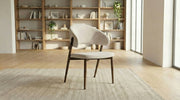 Lot de 2 chaises de salle à manger modernes LAMIA en tissu velours et pieds en acier - TRUST INDUSTRIE - 