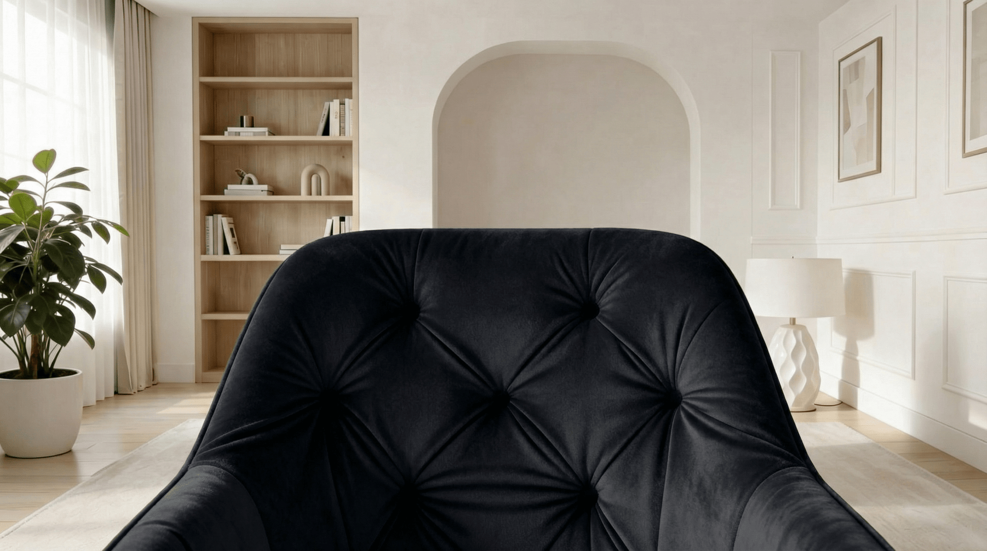 Lot de 2 chaises de salle à manger modernes MARIA noir - noir