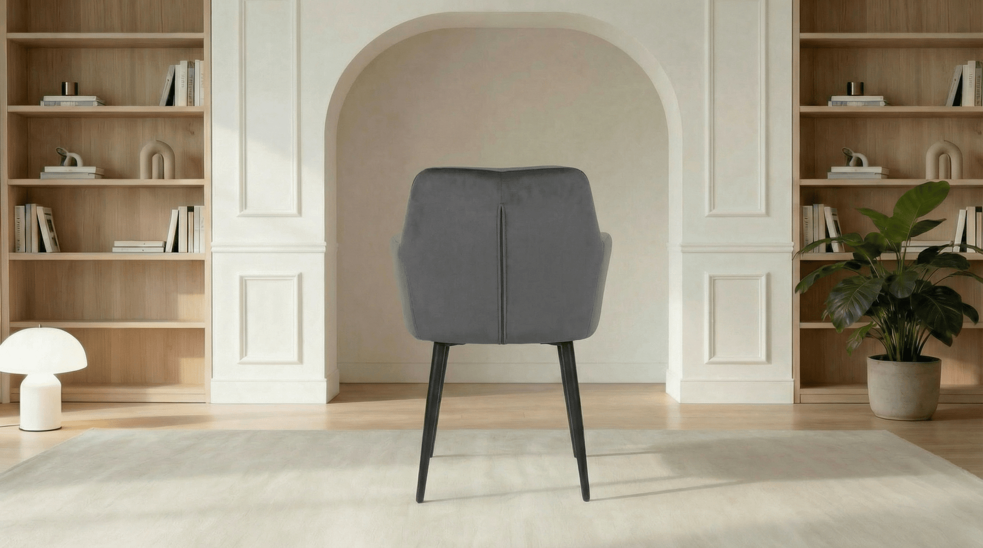 Lot de 2 chaises de salle à manger modernes MARIA - gris