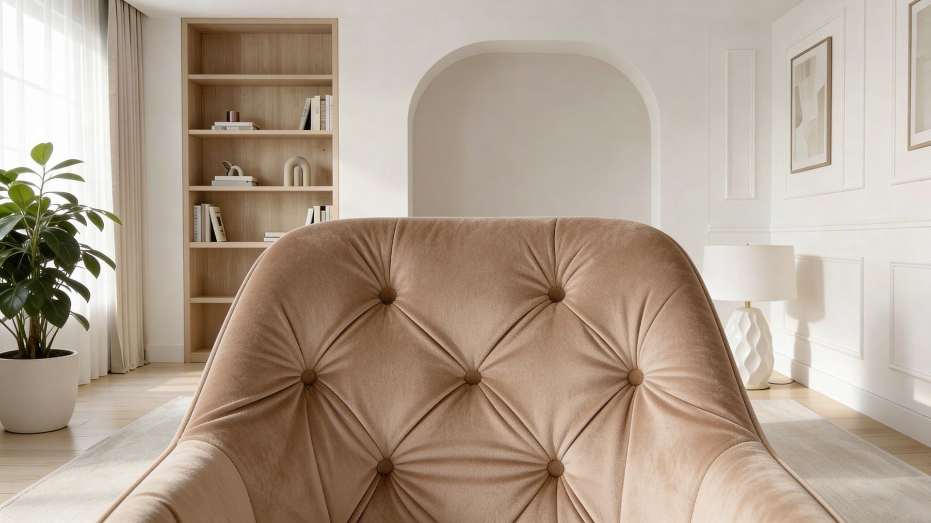 Lot de 2 chaises de salle à manger modernes MARIA - champagne