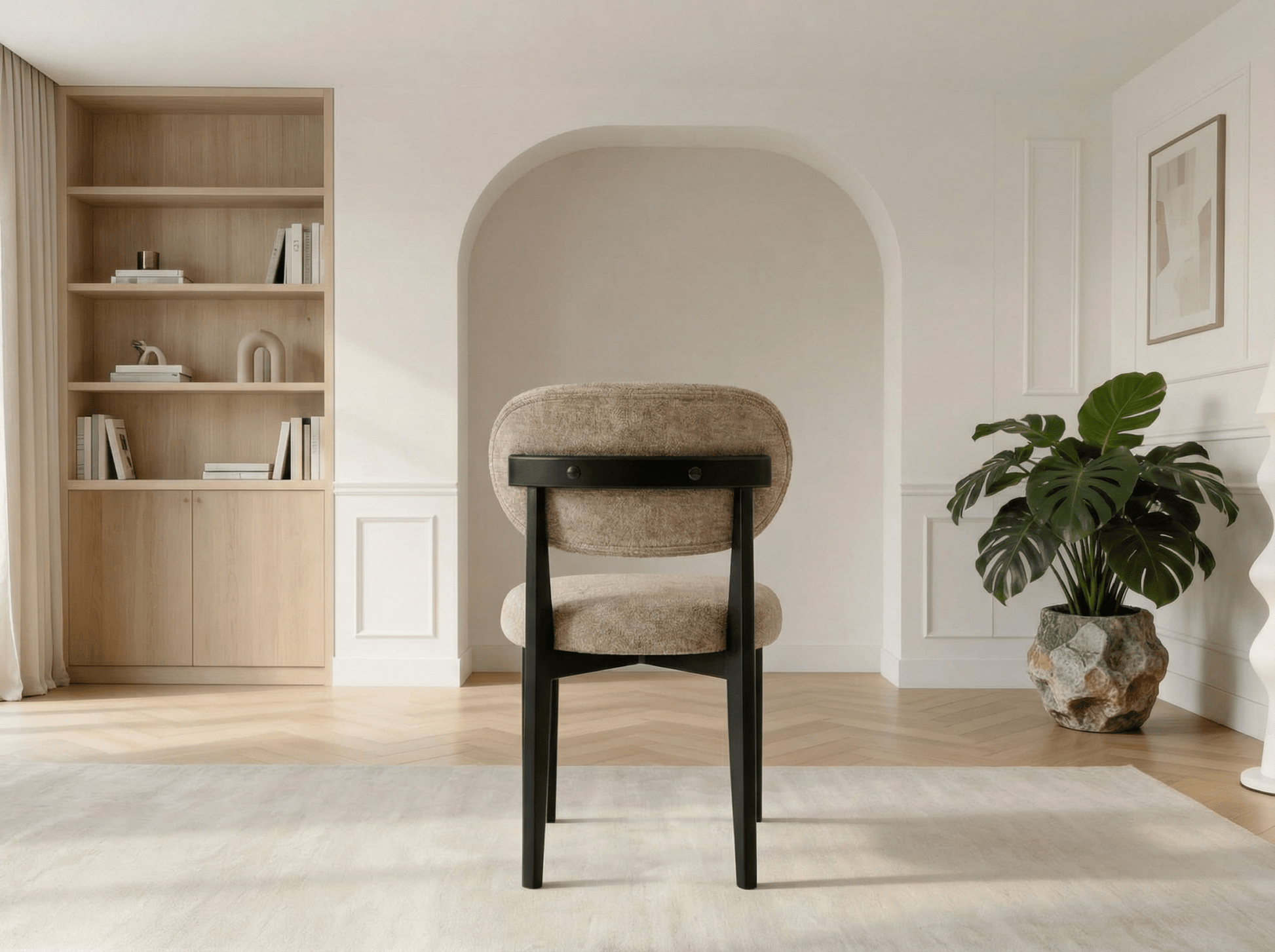 Lot de 2 chaises de salle à manger modernes SILLA noir - marron