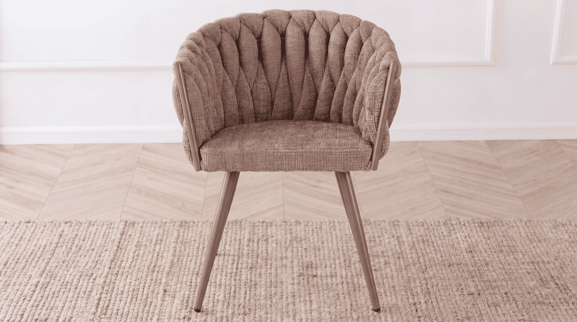 Lot de 2 chaises WAVE en tissu - TRUST INDUSTRIE - Noir - 