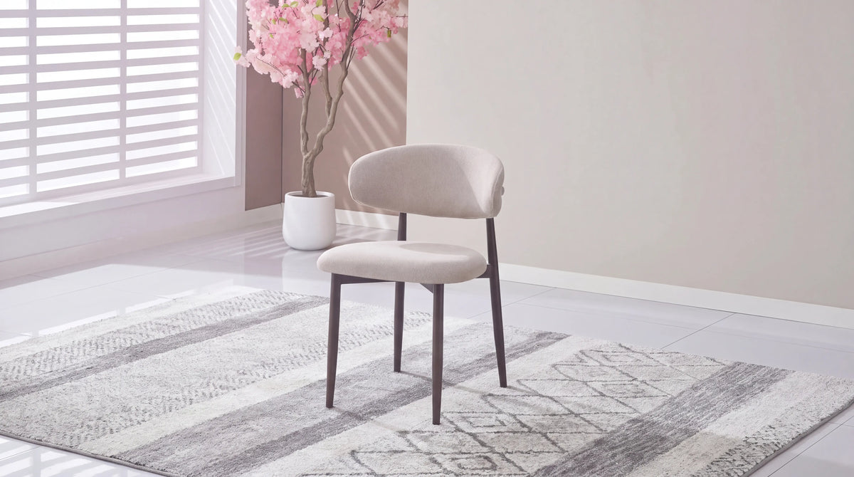 CHAISE LUCILE PIED EFFET NOYER GRAIN Assise Moka