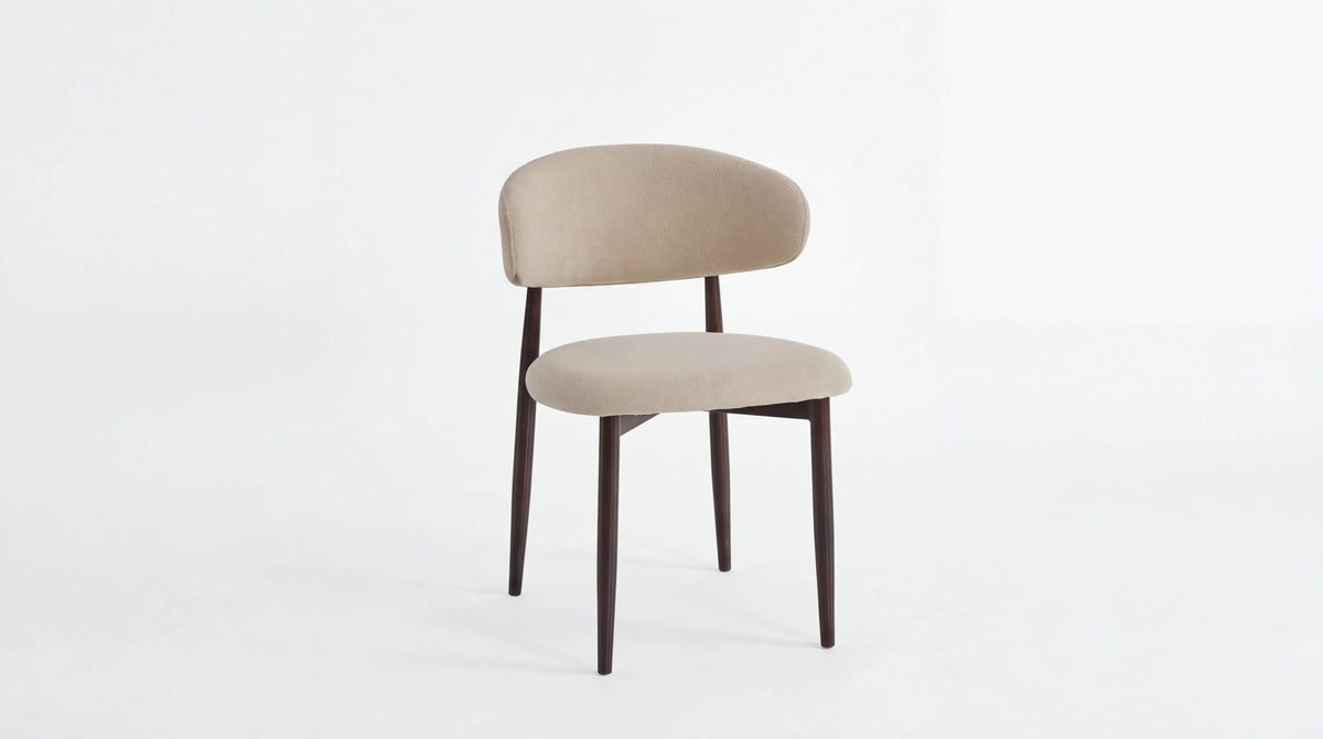 CHAISE LUCILE PIED EFFET NOYER GRAIN Assise Sable