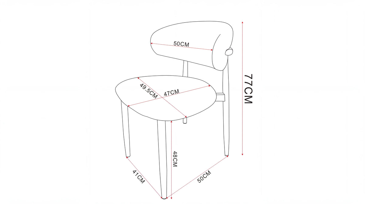 CHAISE LUCILE PIED EFFET NOYER GRAIN Assise Sable