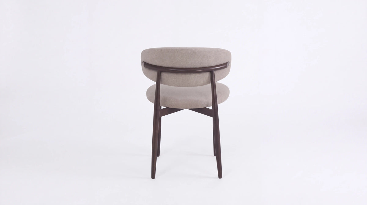 CHAISE LUCILE PIED EFFET NOYER GRAIN Assise Moka