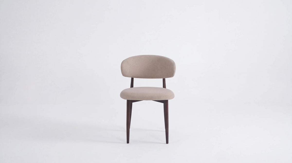 CHAISE LUCILE PIED EFFET NOYER GRAIN Assise Moka