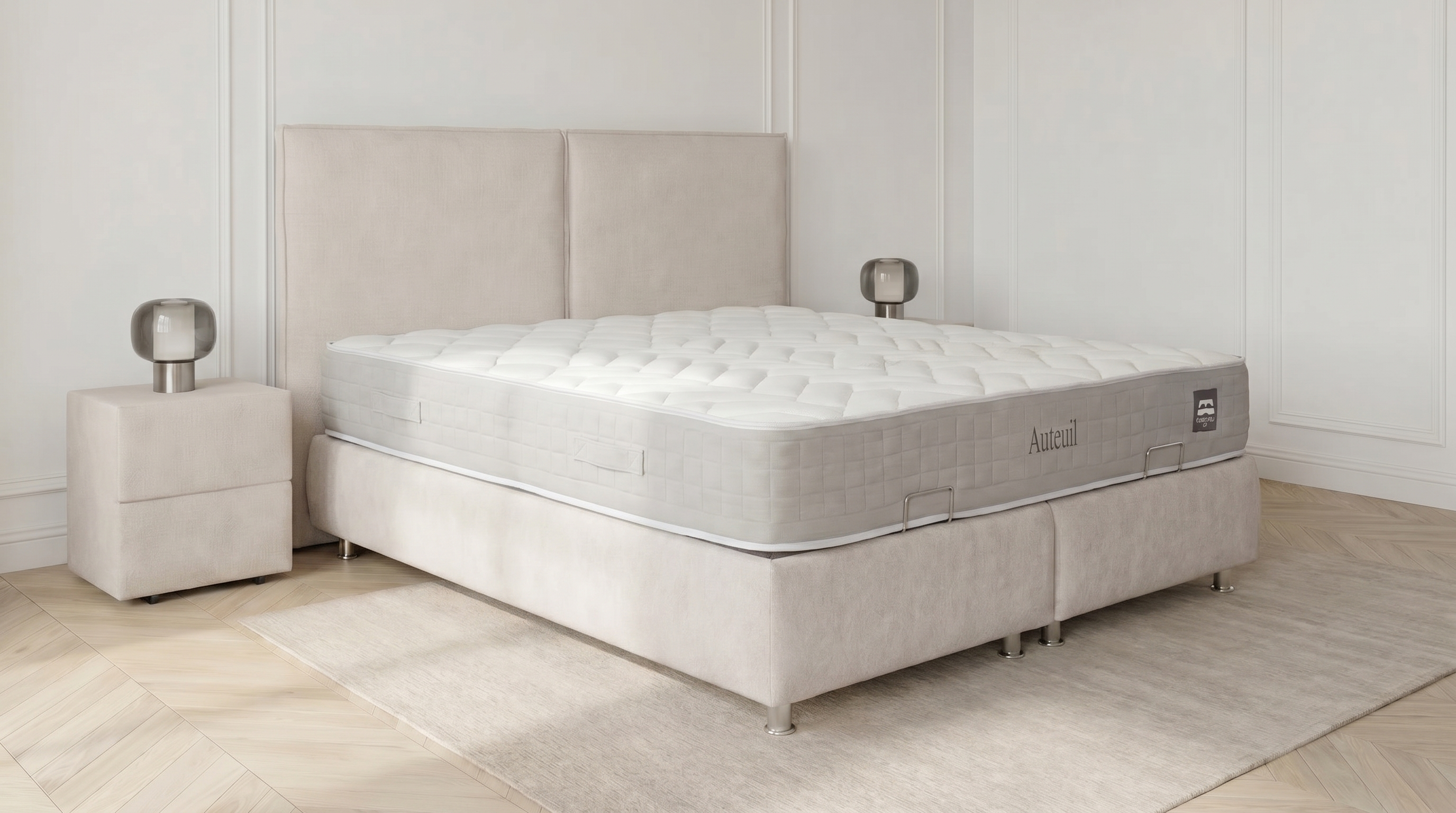 Matelas AUTEUIL ressorts ensachés 30 cm mi-ferme