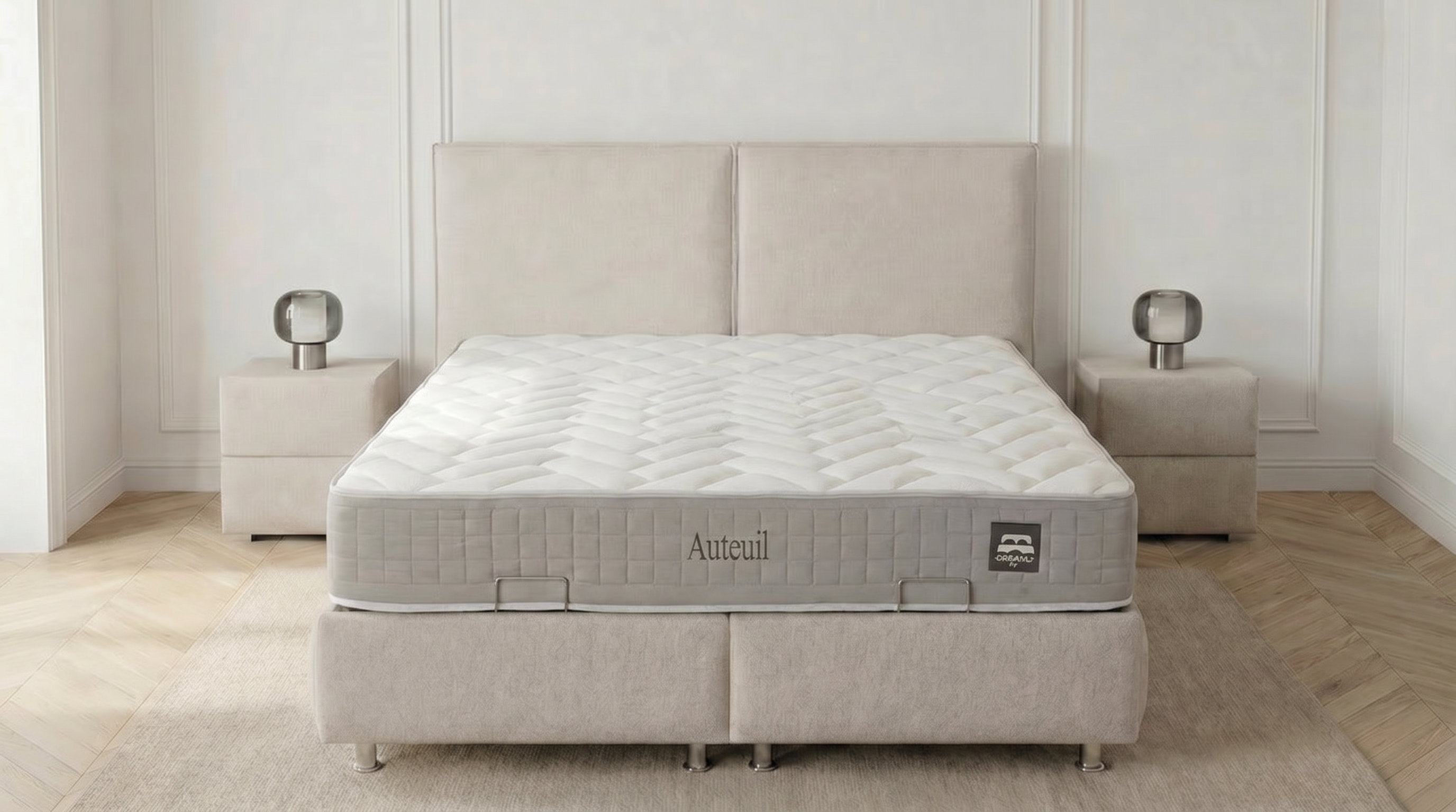Matelas AUTEUIL ressorts ensachés 30 cm mi-ferme