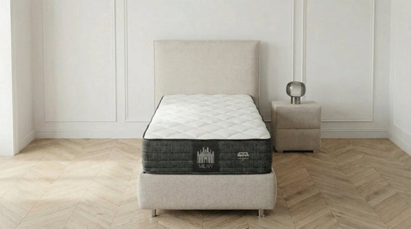 Matelas ferme 1 place 90X190 cm MILAN en mousse polyuréthane - TRUST INDUSTRIE - 