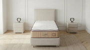 Matelas mi - ferme 1 place 90X190 cm BARCELONE en mousse et ressorts ensachés - TRUST INDUSTRIE - 