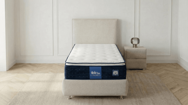 Matelas mi - ferme 1 place 90X190 cm LONDRES en mousse polyuréthane - TRUST INDUSTRIE - 