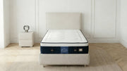 Matelas mi - ferme 1 place 90X190 cm SYDNEY en mousse polyuréthane et ressorts ensachés - TRUST INDUSTRIE - 