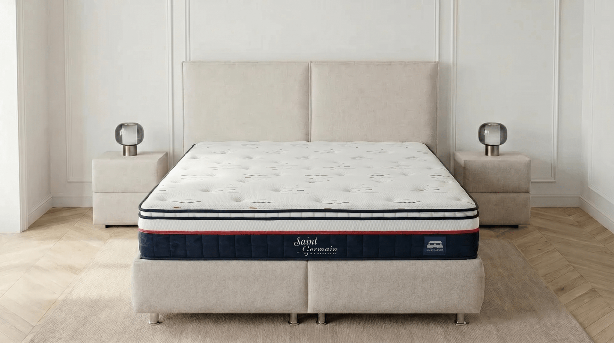 Matelas ST GERMAIN ressorts ensachés 30 cm mi - ferme - TRUST INDUSTRIE - 160 x 200 cm - 