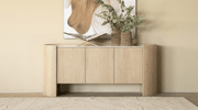 Meuble TV DON en chêne et marbre - TRUST INDUSTRIE - 