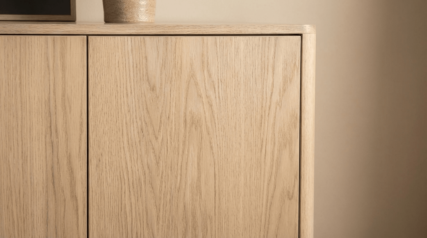 Meuble TV HARVEY en chêne et placage design - TRUST INDUSTRIE - 