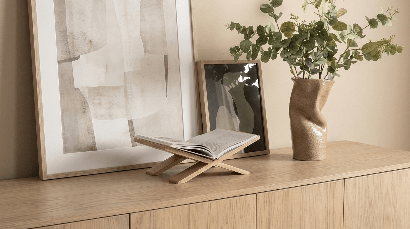 Meuble TV HARVEY en chêne et placage design - TRUST INDUSTRIE - 