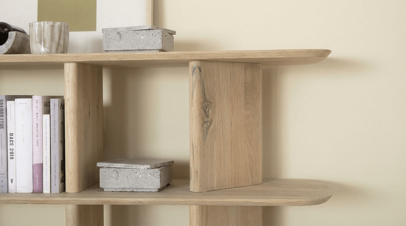 Meuble TV TY en chêne massif design - TRUST INDUSTRIE - Beige - 