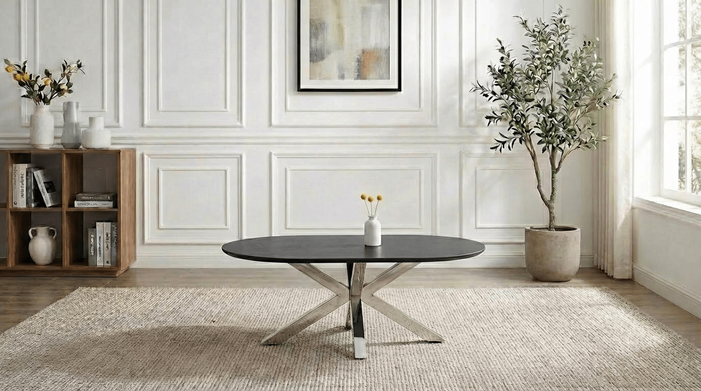 OPHELIA - TRUST INDUSTRIE - Marbré noir - Chrome - 