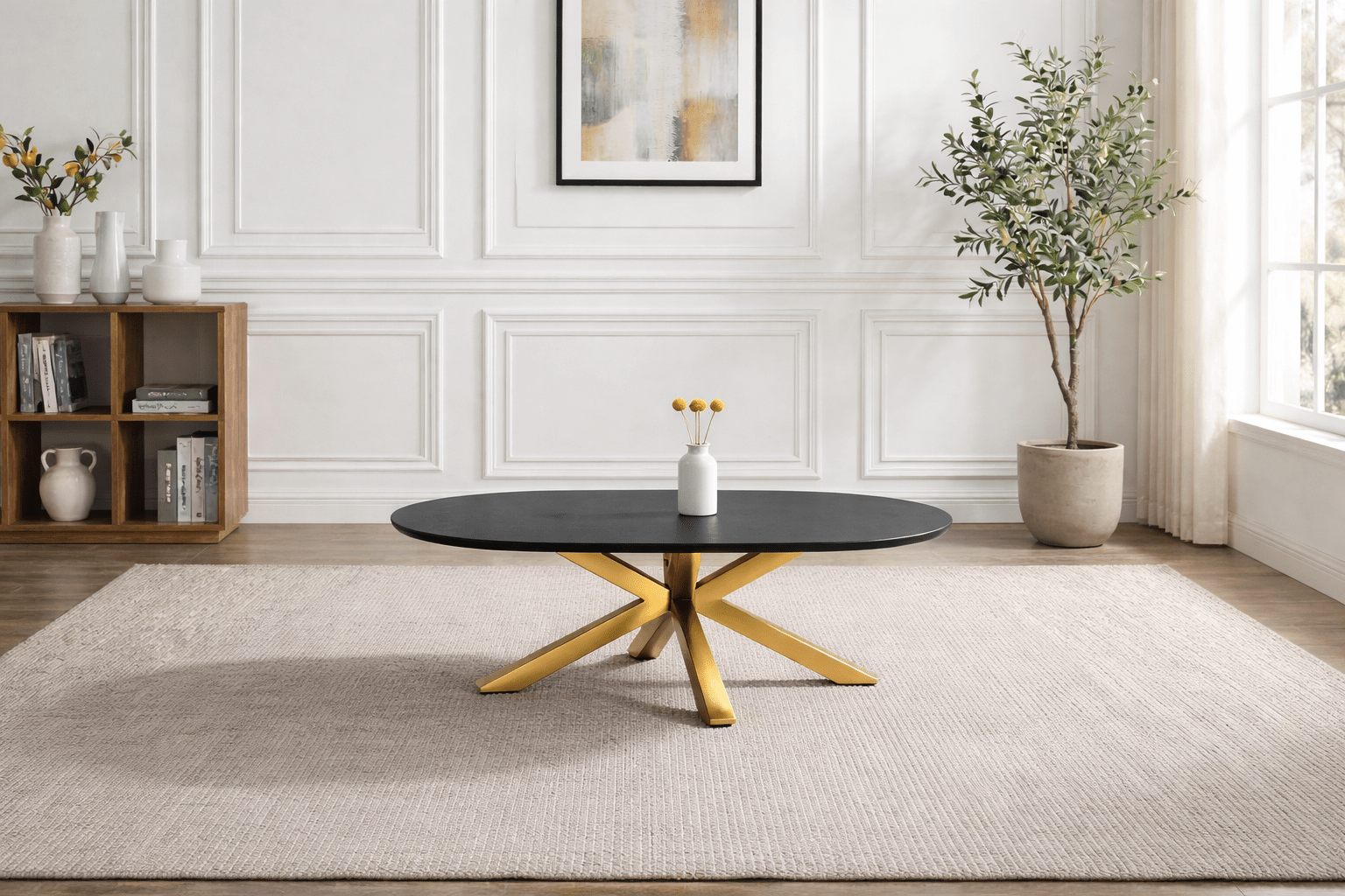 OPHELIA - TRUST INDUSTRIE - Marbré noir - Or - 