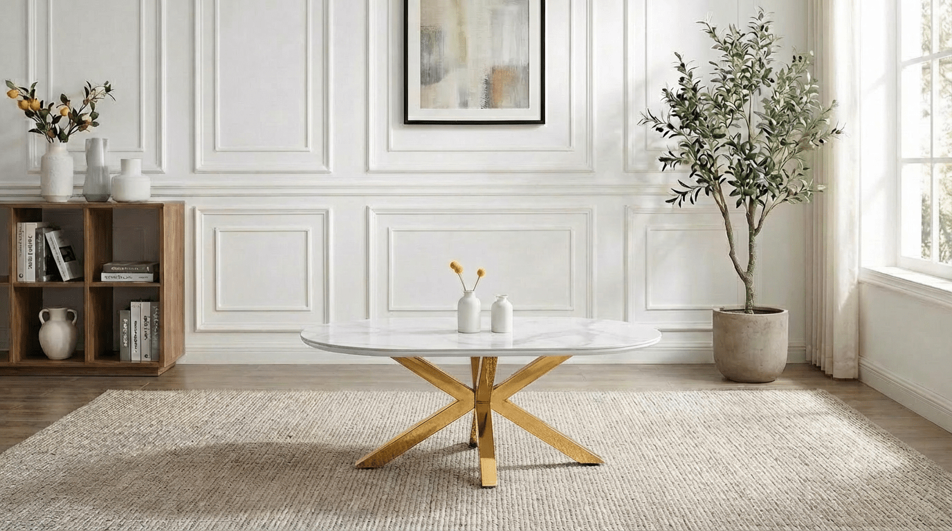 OPHELIA - TRUST INDUSTRIE - Marbré blanc - Or - 