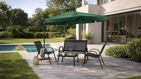 Parasol de jardin AKRON 300 cm – toile imperméable - TRUST INDUSTRIE - 