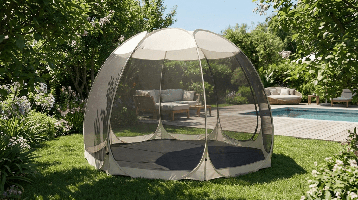 Pavillon de jardin CAMA avec moustiquaire - TRUST INDUSTRIE - 354 cm - 