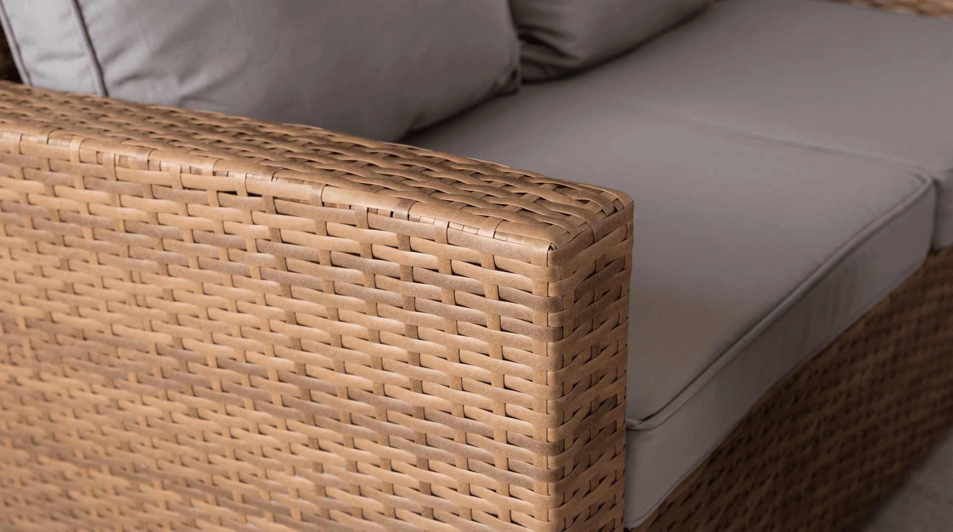 Salon de jardin d’angle COMODO avec table – Ensemble extérieur confortable - TRUST INDUSTRIE - 