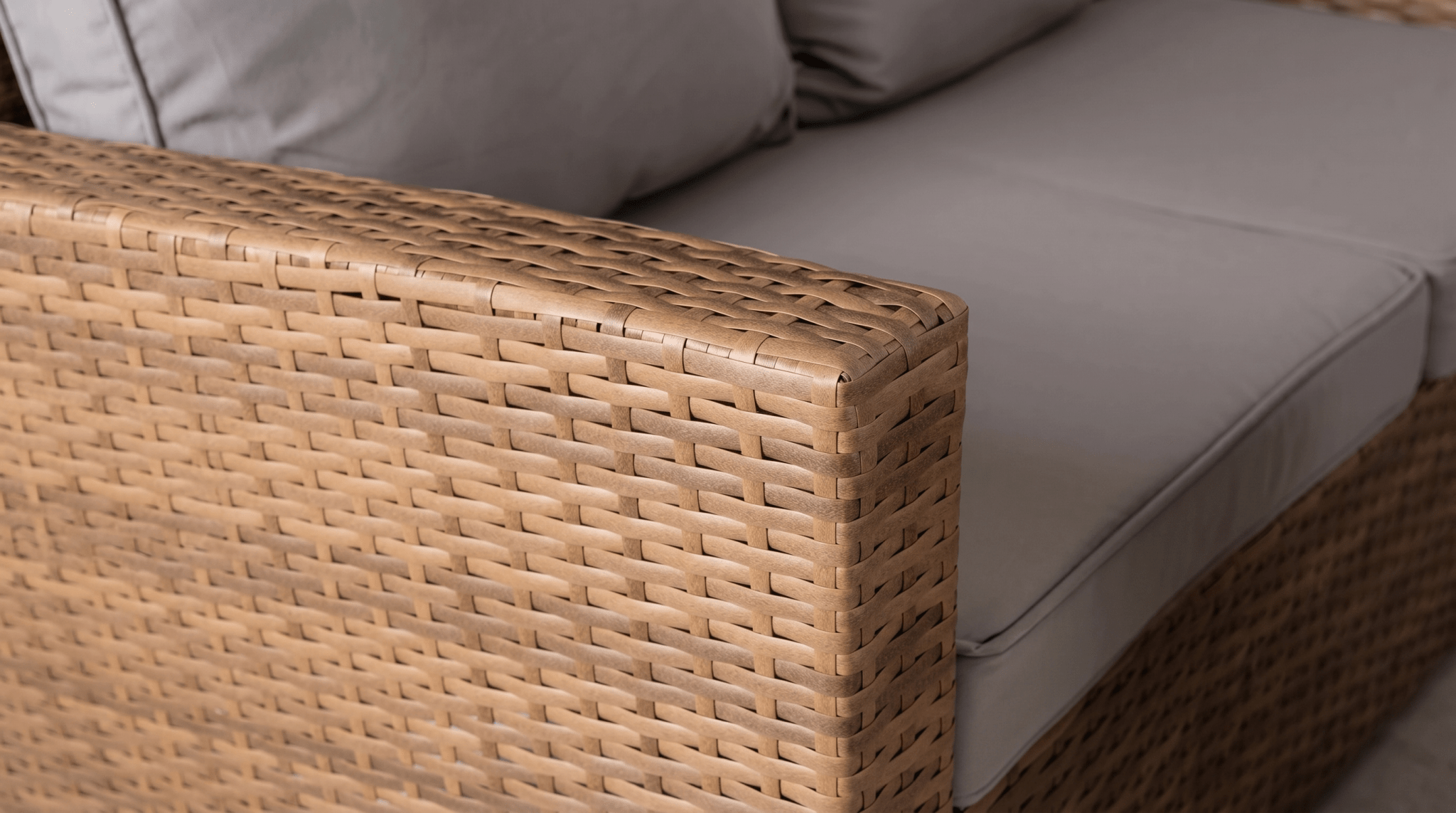 Salon de jardin d’angle COMODO avec table – Ensemble extérieur confortable - TRUST INDUSTRIE - 