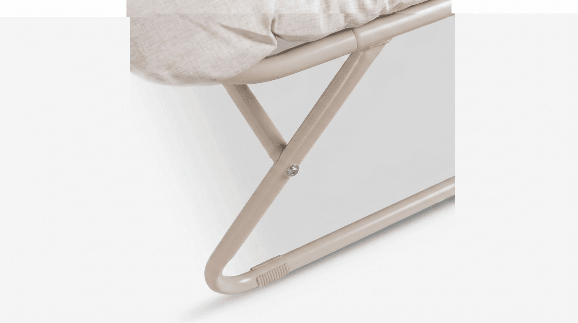 Salon de jardin MEGARA avec table ronde design - TRUST INDUSTRIE - Beige - 