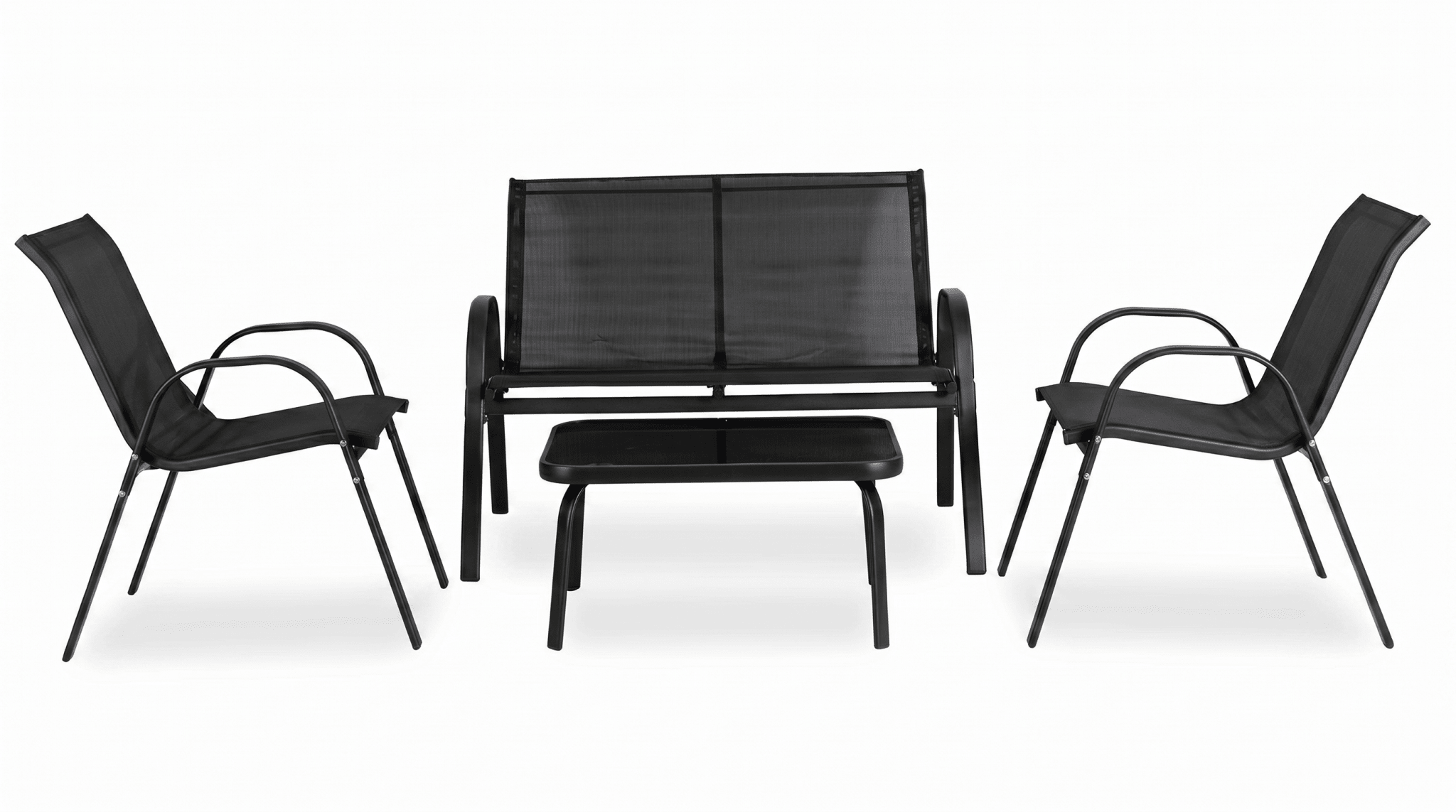 Salon de jardin MINNESOTA design - TRUST INDUSTRIE - Gris - 