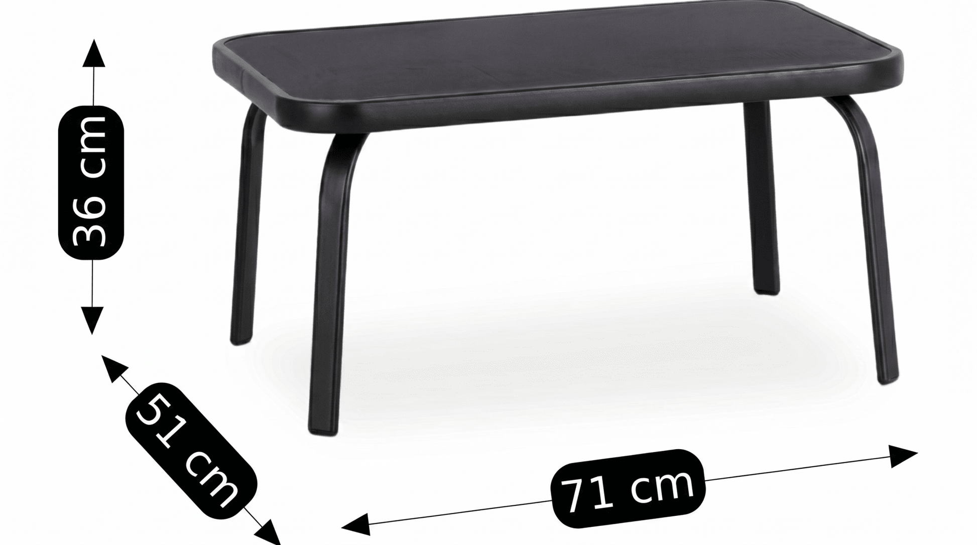 Salon de jardin MINNESOTA design - TRUST INDUSTRIE - Gris - 