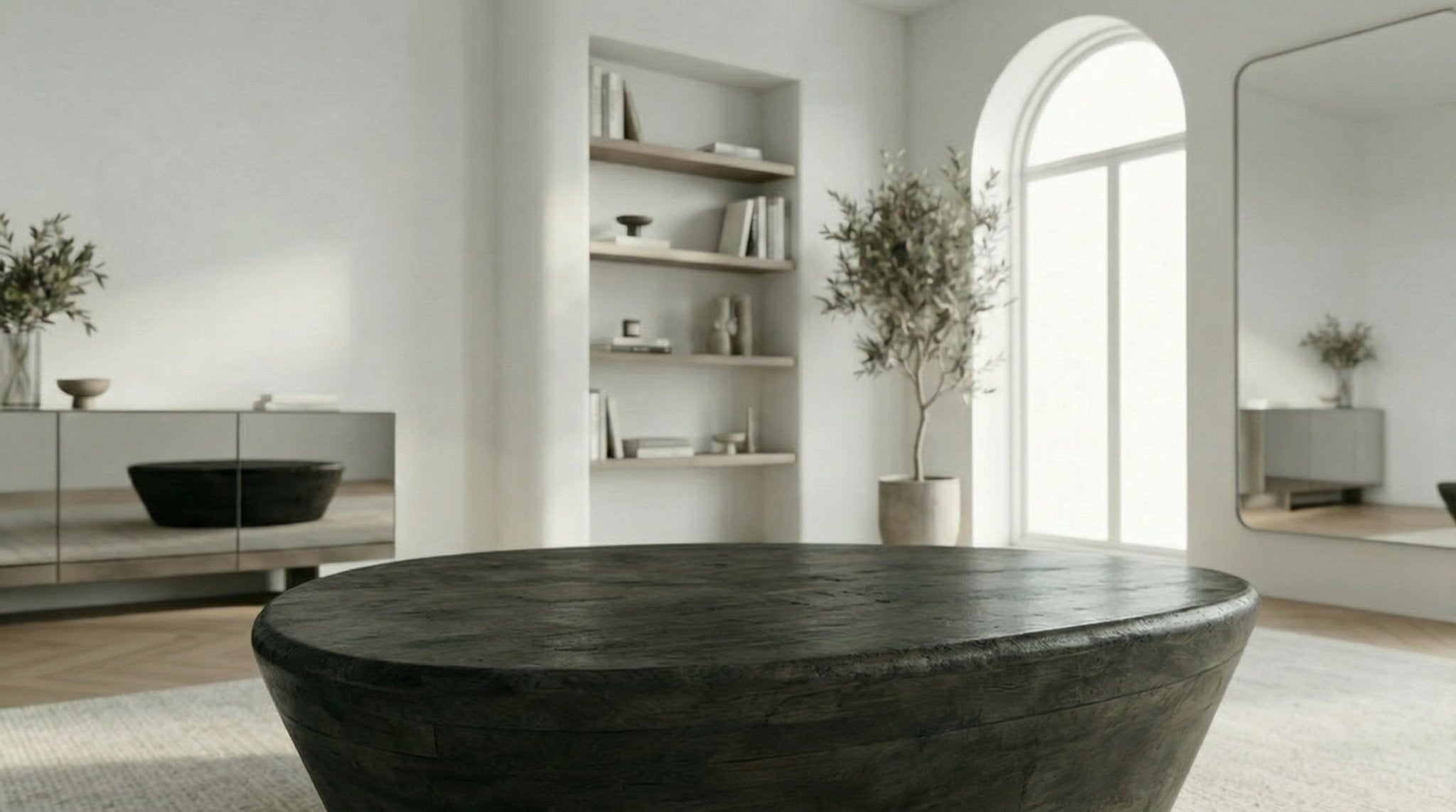Table basse 107 cm MILA - Noir - 