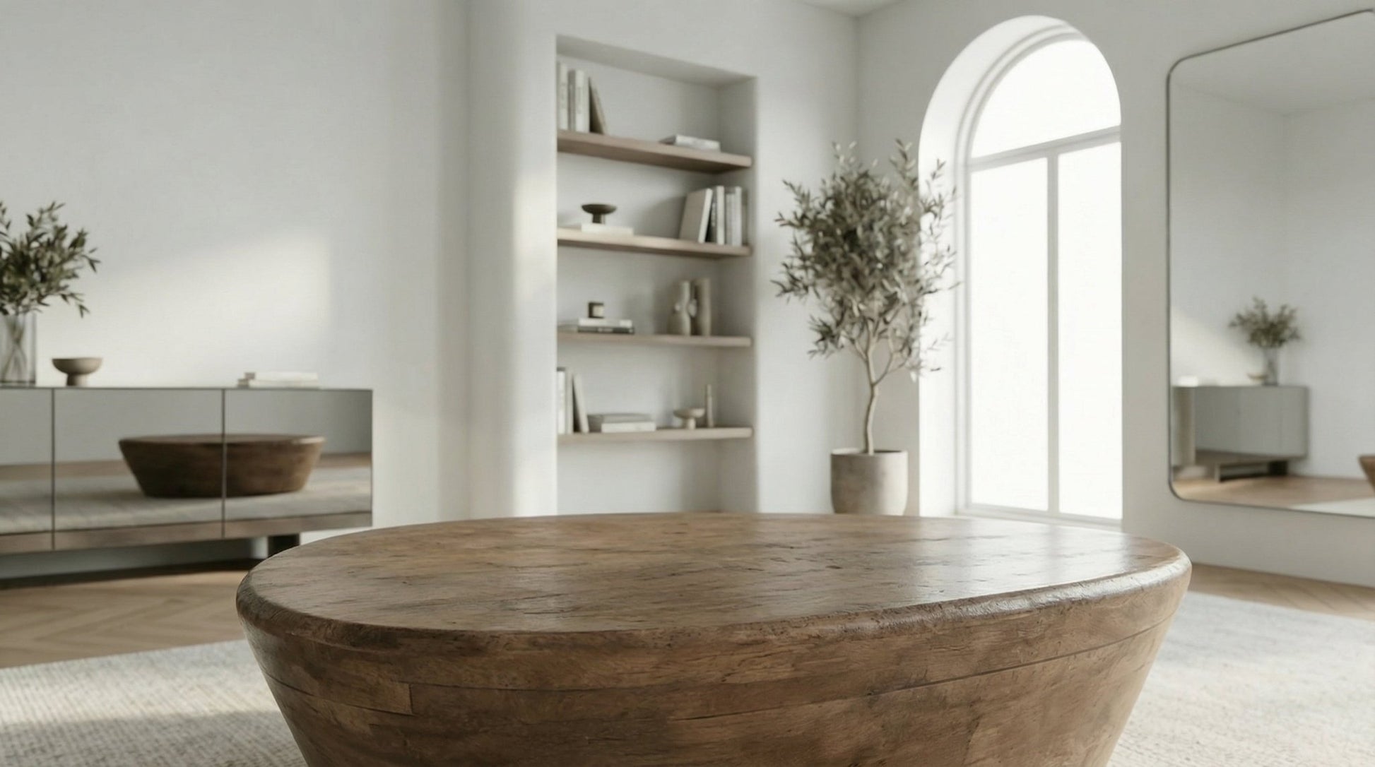 Table basse 107 cm MILA - Marron