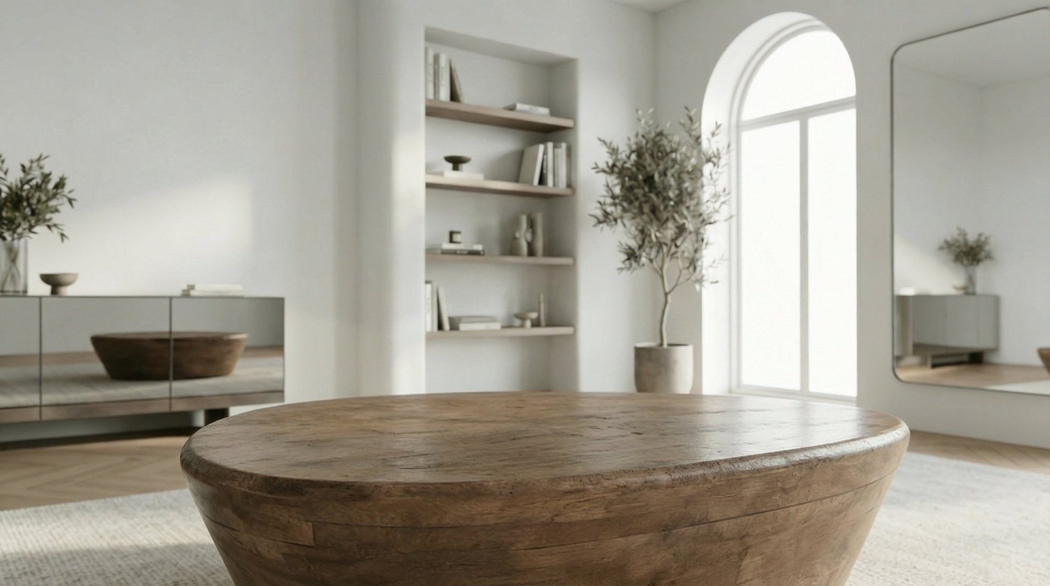 Table basse 107 cm MILA - Marron