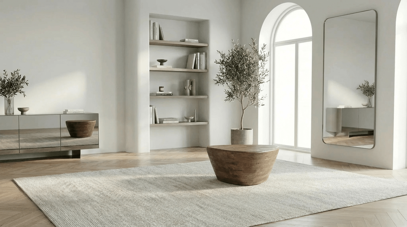 Table basse 70 cm MILA 70 avec plateau bois design - TRUST INDUSTRIE - Marron - 