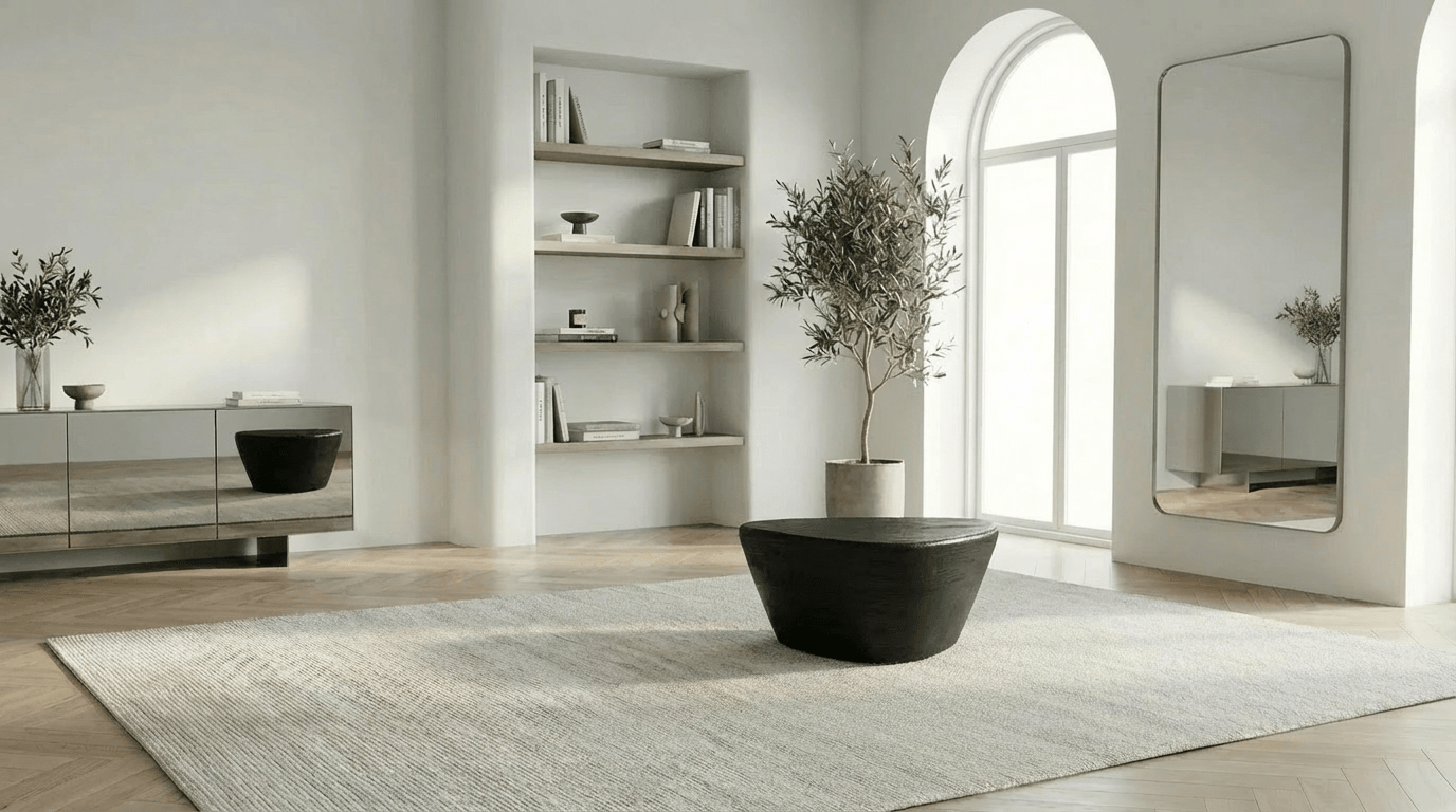 Table basse 70 cm MILA 70 avec plateau bois design - TRUST INDUSTRIE - Noir - 