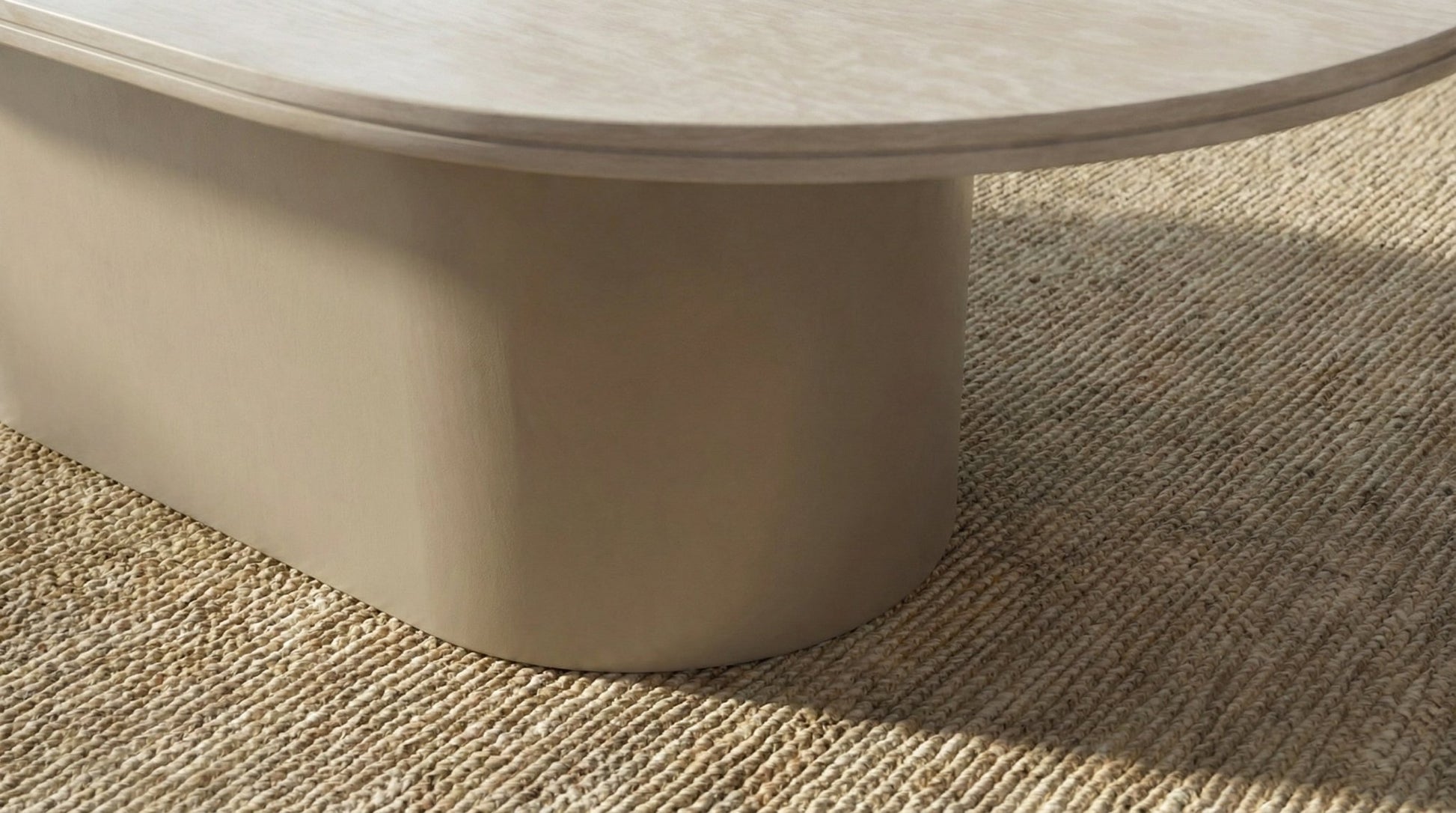 Table basse IZABEL ovale en céramique style contemporain - TRUST INDUSTRIE - 