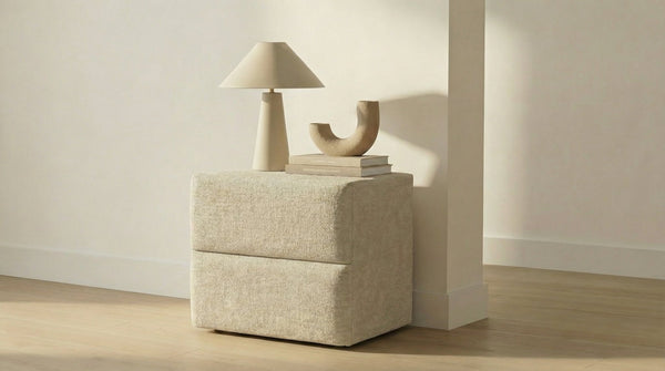Table de chevet MAYA en tissu - TRUST INDUSTRIE - 