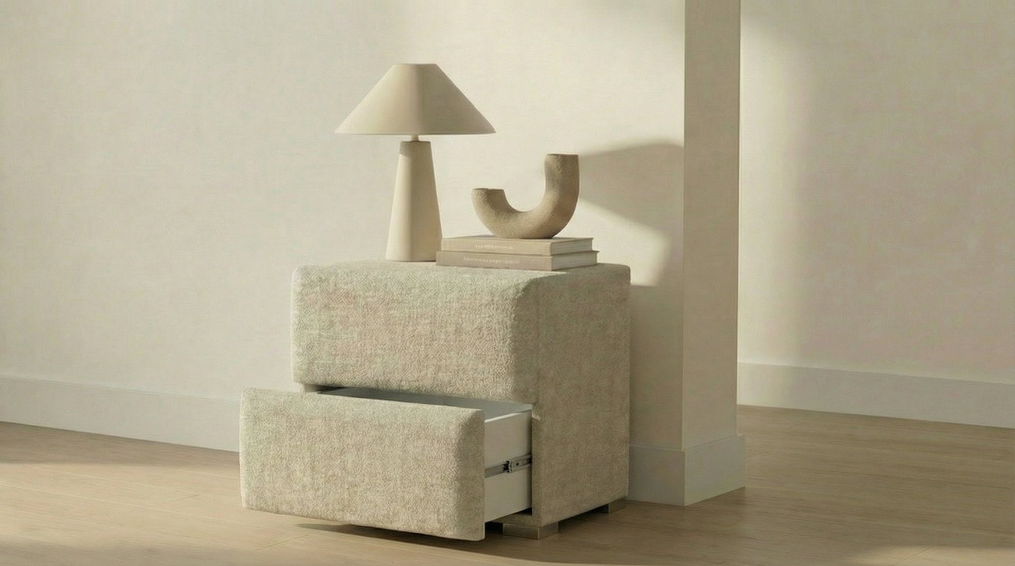 Table de chevet MAYA en tissu - TRUST INDUSTRIE - 