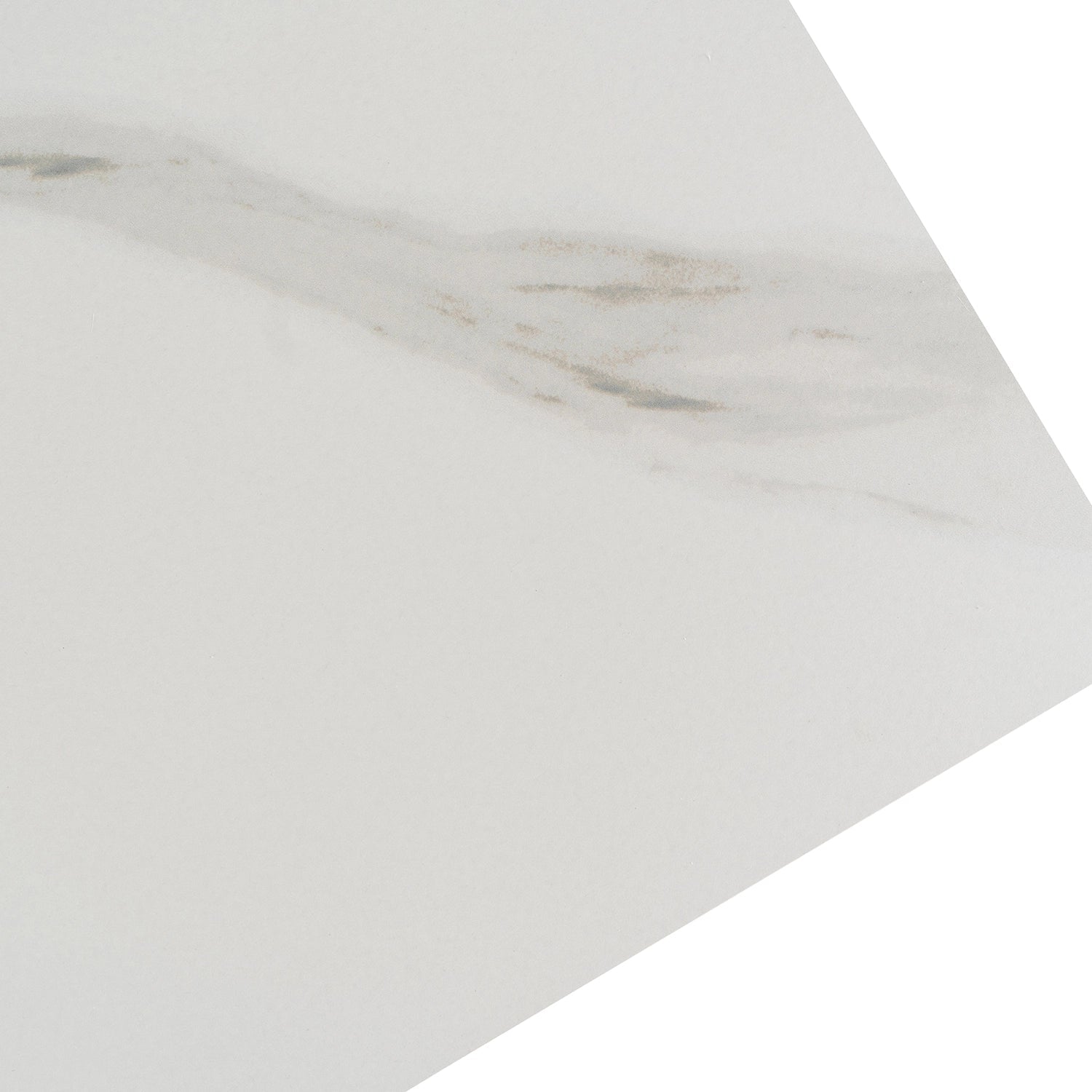 Table extensible céramique marbre 160 - 240 cm - TRUST INDUSTRIE - Marbré blanc - 