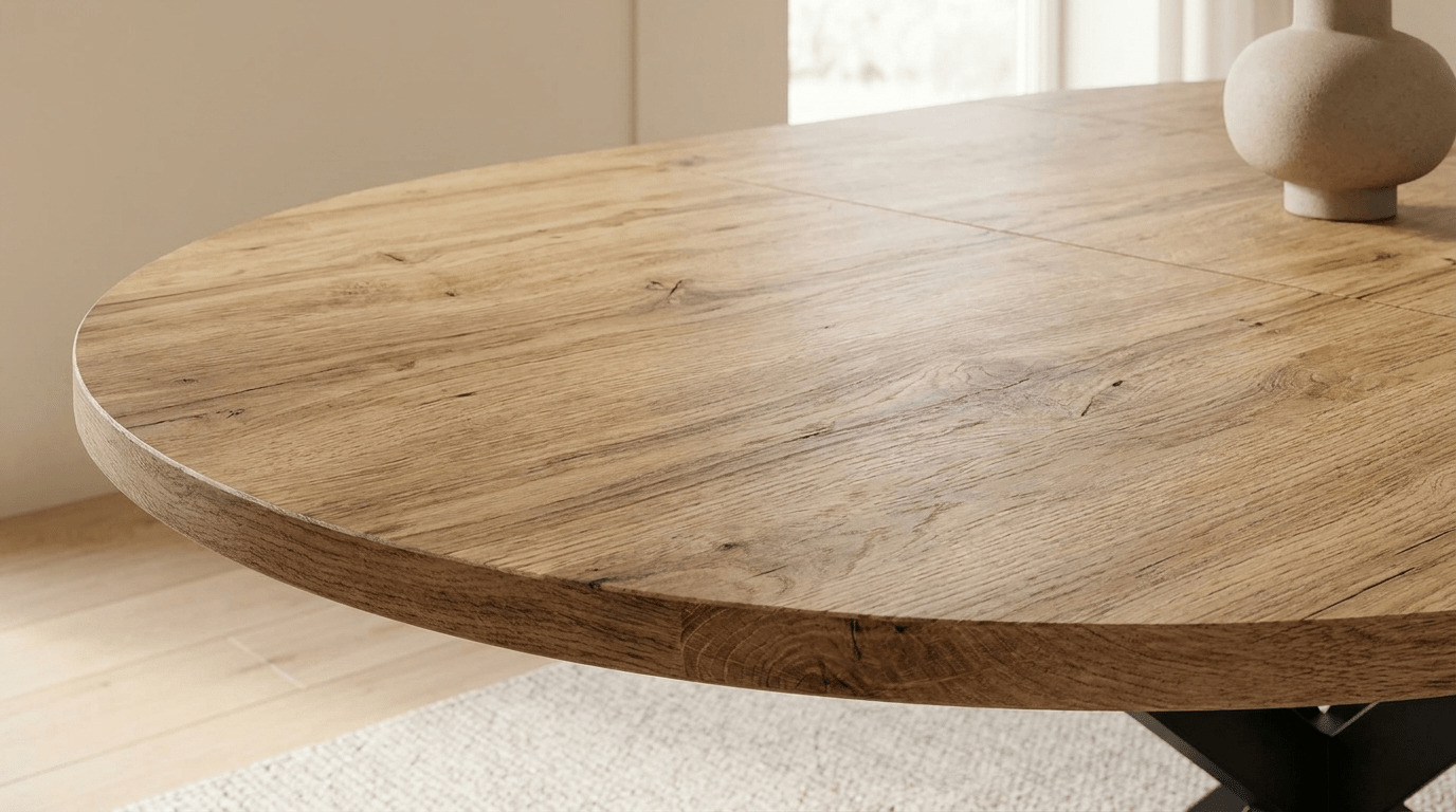 Table repas GASTON extensible en bois MDF - TRUST INDUSTRIE - 