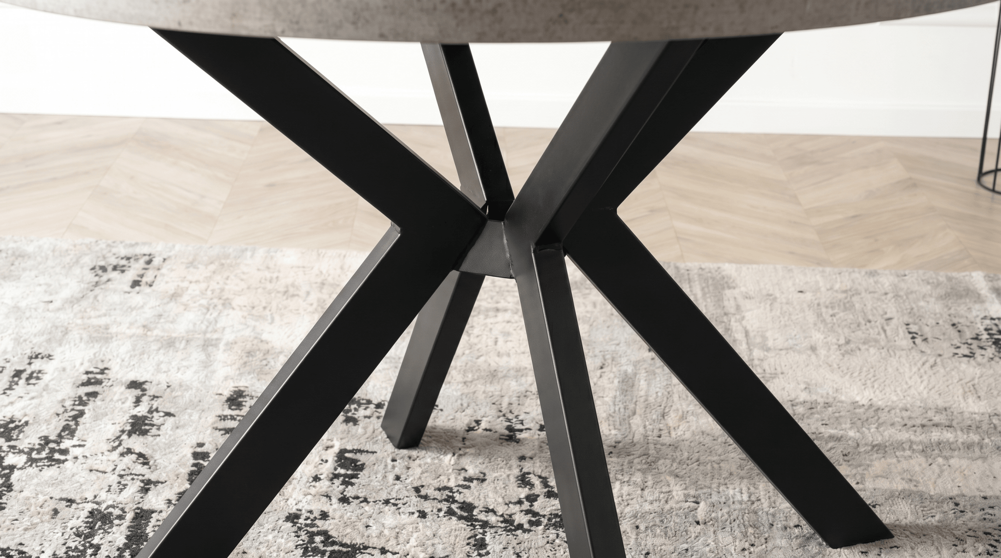 Table ronde extensible 100 - 250 cm LUKAS - TRUST INDUSTRIE - Béton - 