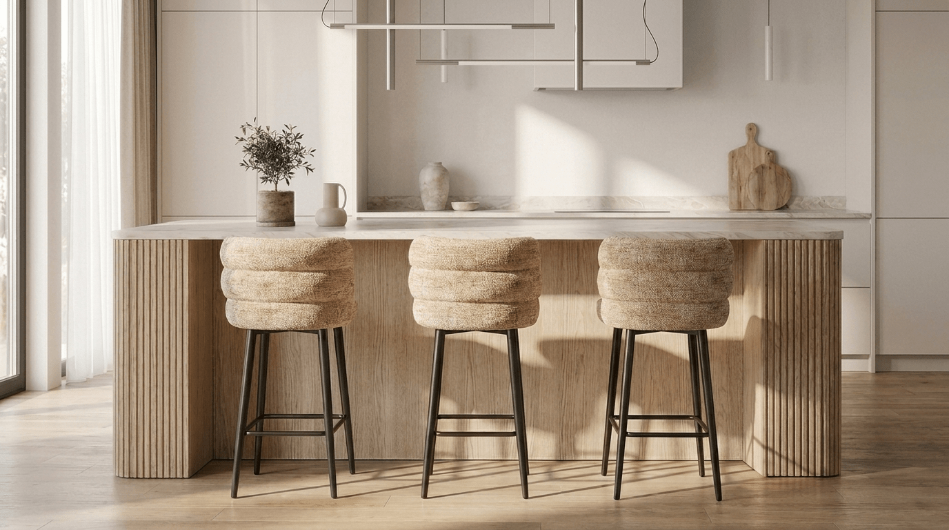 Tabouret de bar CLOUD – Assise confortable et design moderne - TRUST INDUSTRIE - Caramel - 67 cm - 