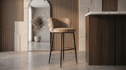 Tabouret de bar CLOUD – Assise confortable et design moderne - TRUST INDUSTRIE - Beige - 67 cm - 