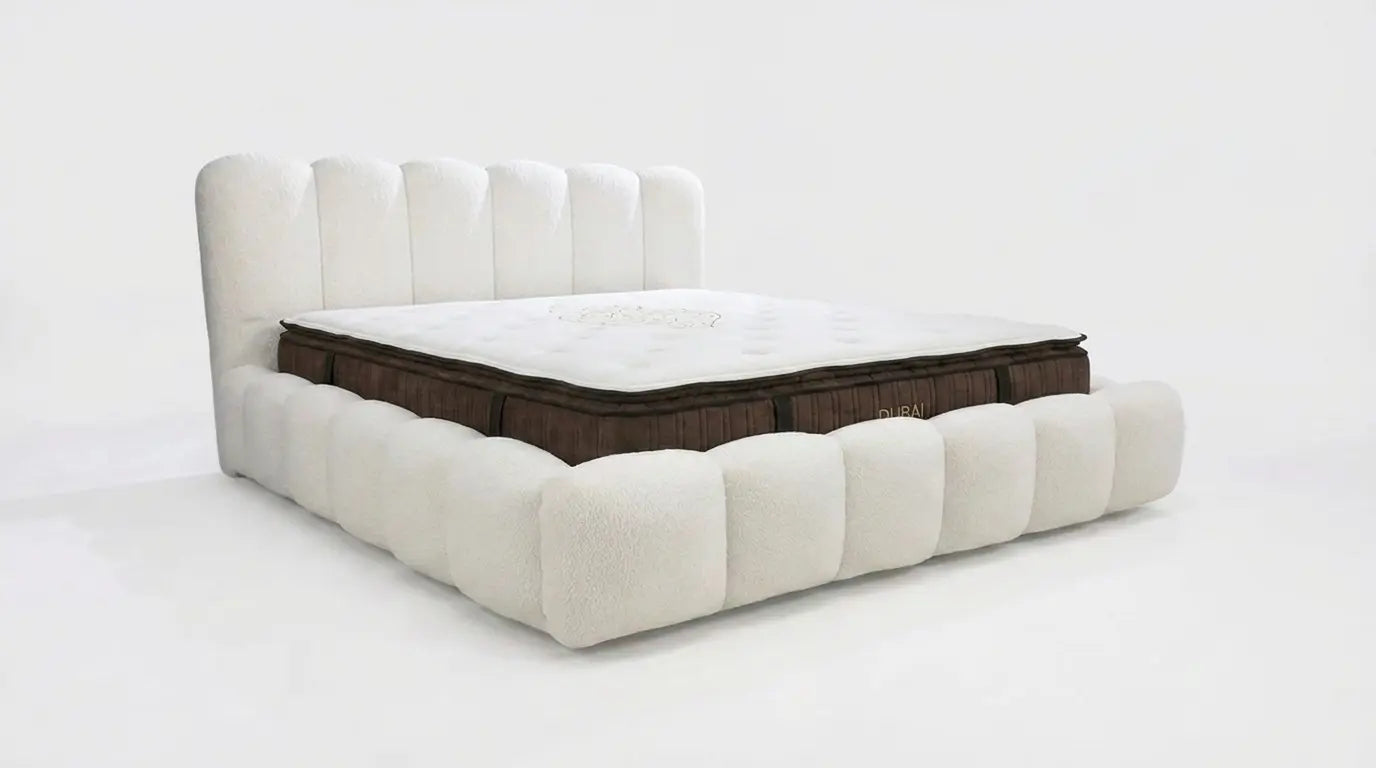 Lit coffre BUBBLE NUAGE - TRUST INDUSTRIE - Blanc - 140 x 190 cm - 160 x 200 cm - 180 x 200 cm - 
Sans matelas - Milan - Singapour - Dubai