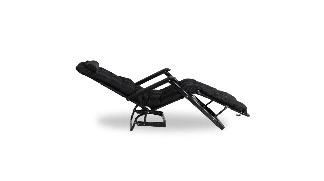 Transat EDINSON pliable en tissu - TRUST INDUSTRIE - Noir - 