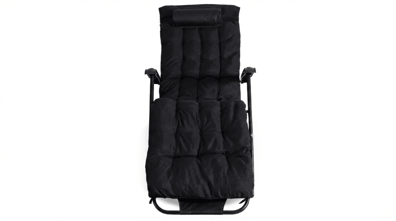 Transat EDINSON pliable en tissu - TRUST INDUSTRIE - Noir - 